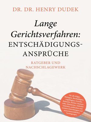 cover image of Lange Gerichtsverfahren--Entschädigungsansprüche